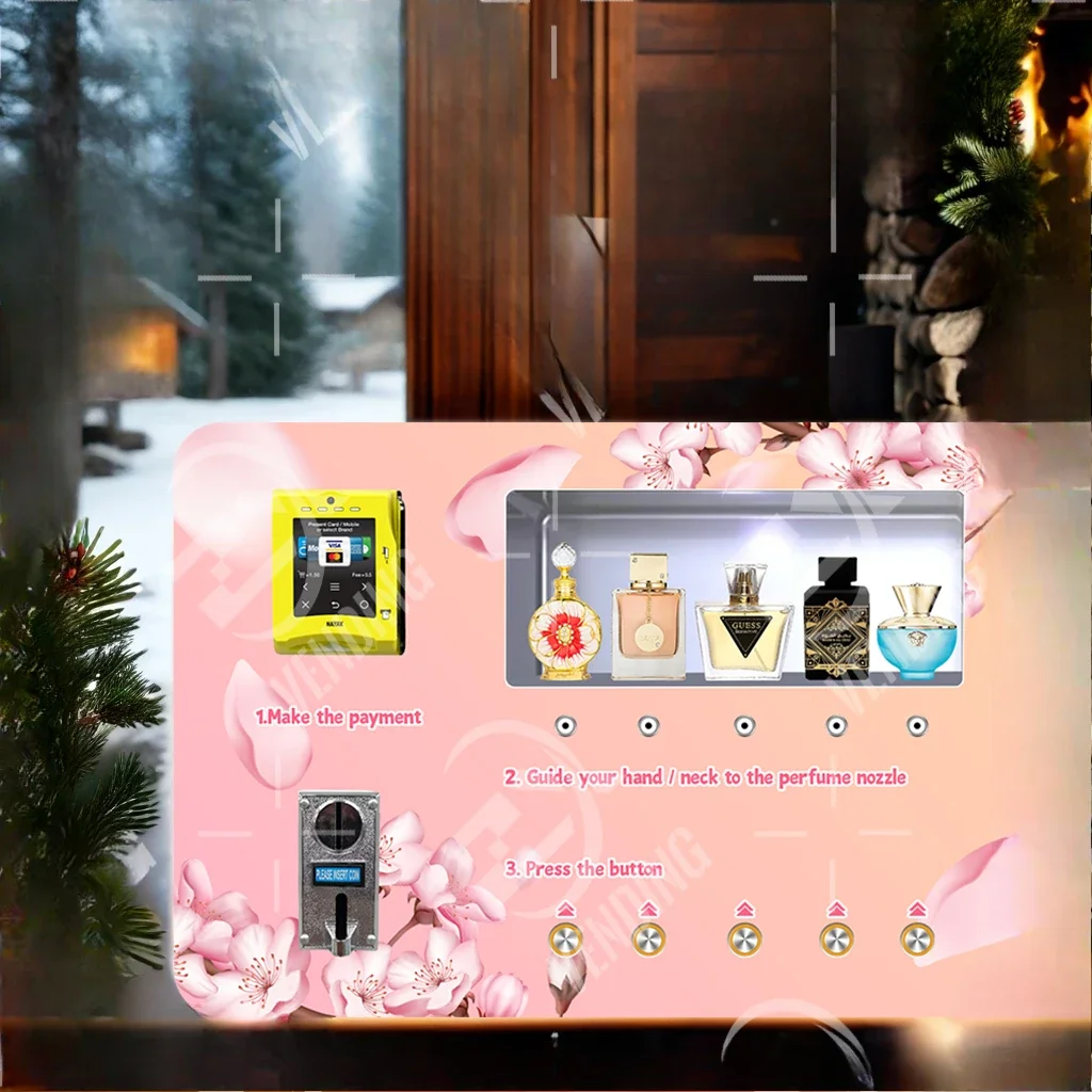 Automatic large-capacity vertical perfume sample vending machine Perfume distribution in China with scent beta 2.0