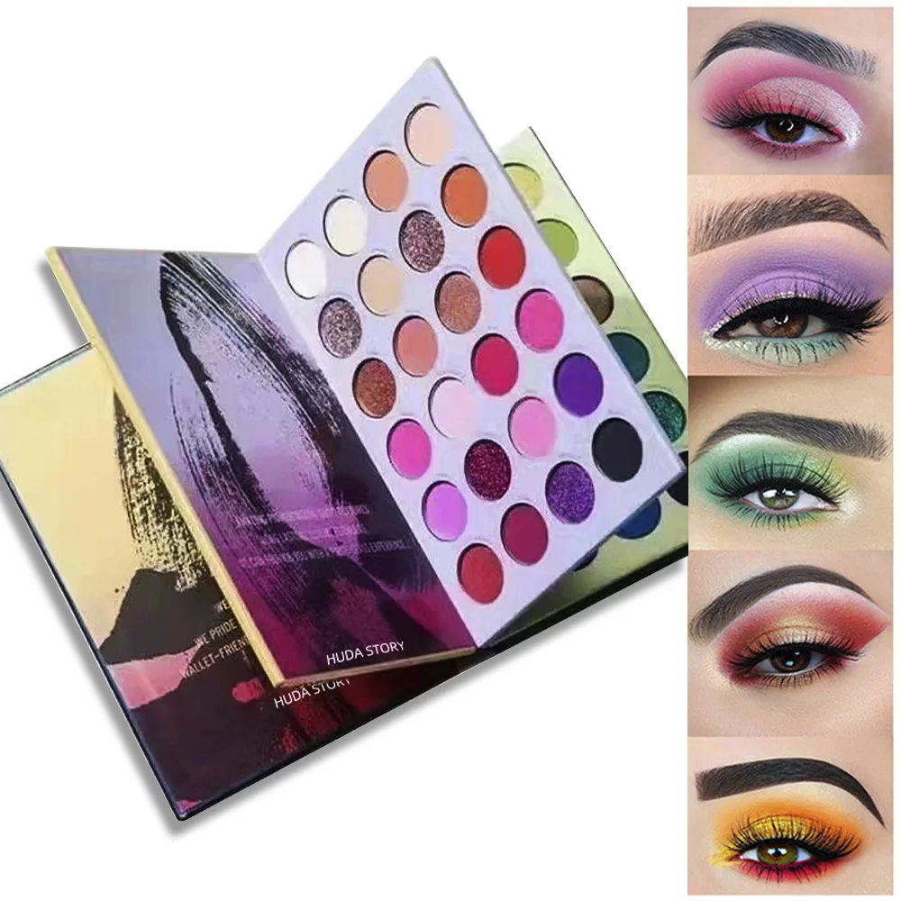 

New 72 color eye shadow book Pearlescent matt wet powder eye shadow plate durable makeup without fading stage dedicated to makeu