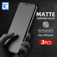 1-3Pcs Frosted Protective Tempered Glass for iPhone 11 12 Mini X XR XS MAX 16E Screen Protector iPhone 16 15 14 13 Pro Max Glass