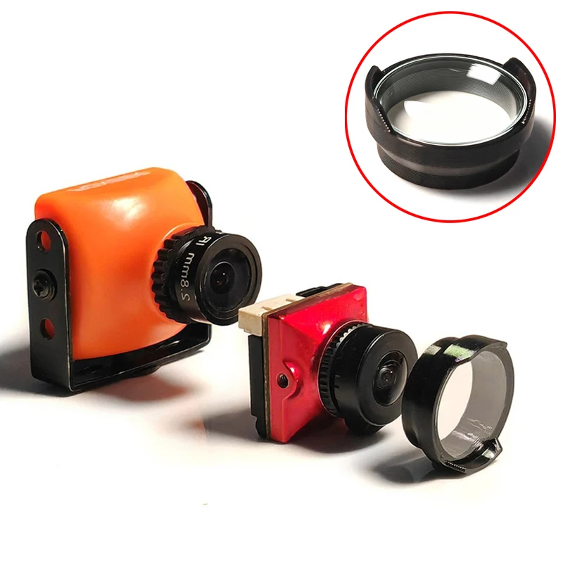 1PCS For 14mm Analog Camera Protector High Hardness Quartz Glass Lens Mod Parts Compatible with Caddx FPV Ratel 2/Walksnail HD
