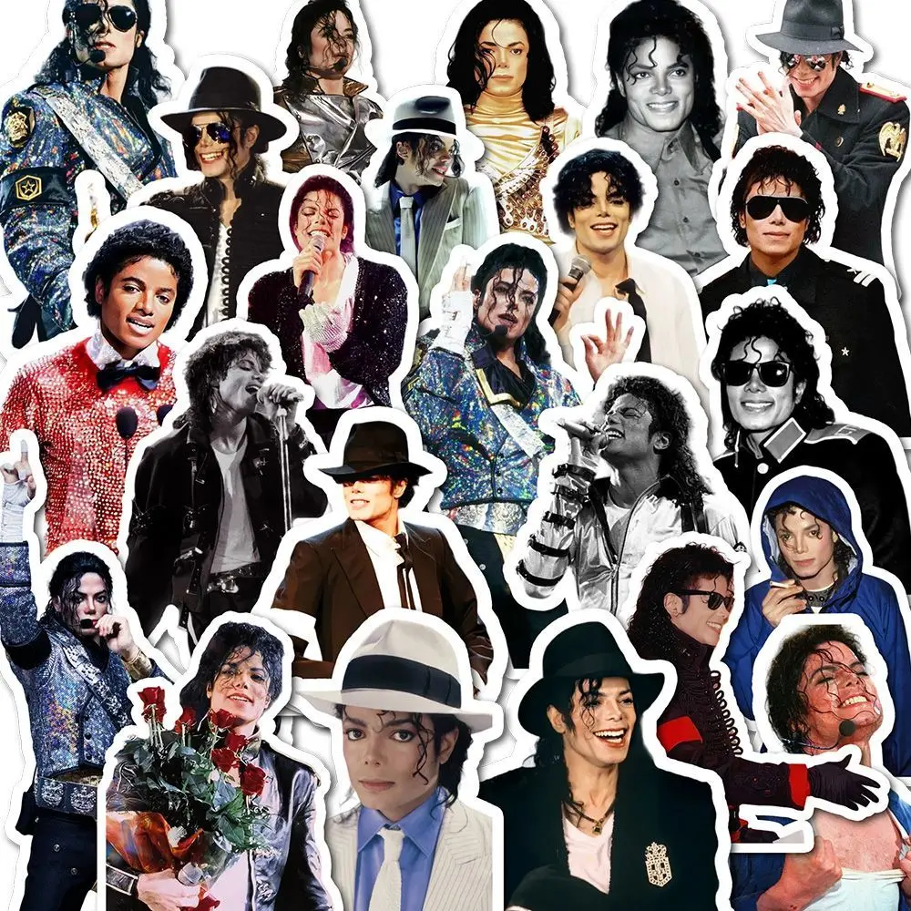 Michael Jackson Umfangerteilige Aufkleber - Vintage-Handbücher für Stars - Dekorative Aufkleber für Michael Jackson
