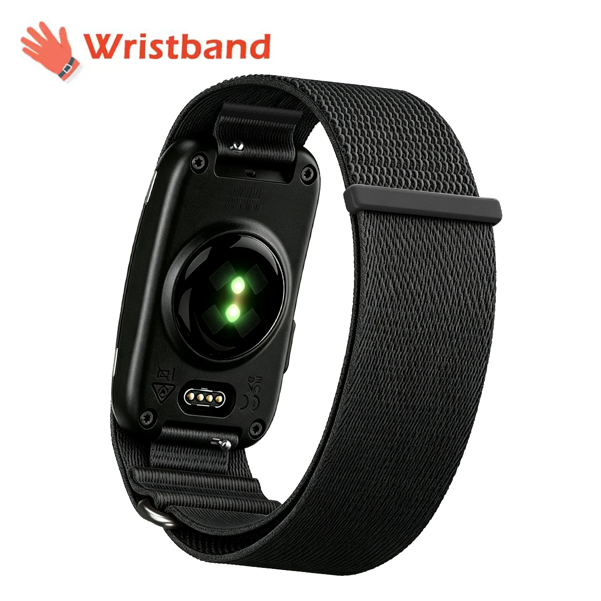 Für Garmin CIRQA Smart Band Bizeps-Armband Sport Fitness Tracker Nylon Gewebtes Atmungsaktives Uhrenarmband Verstellbarer Handgelenkschlaufenriemen