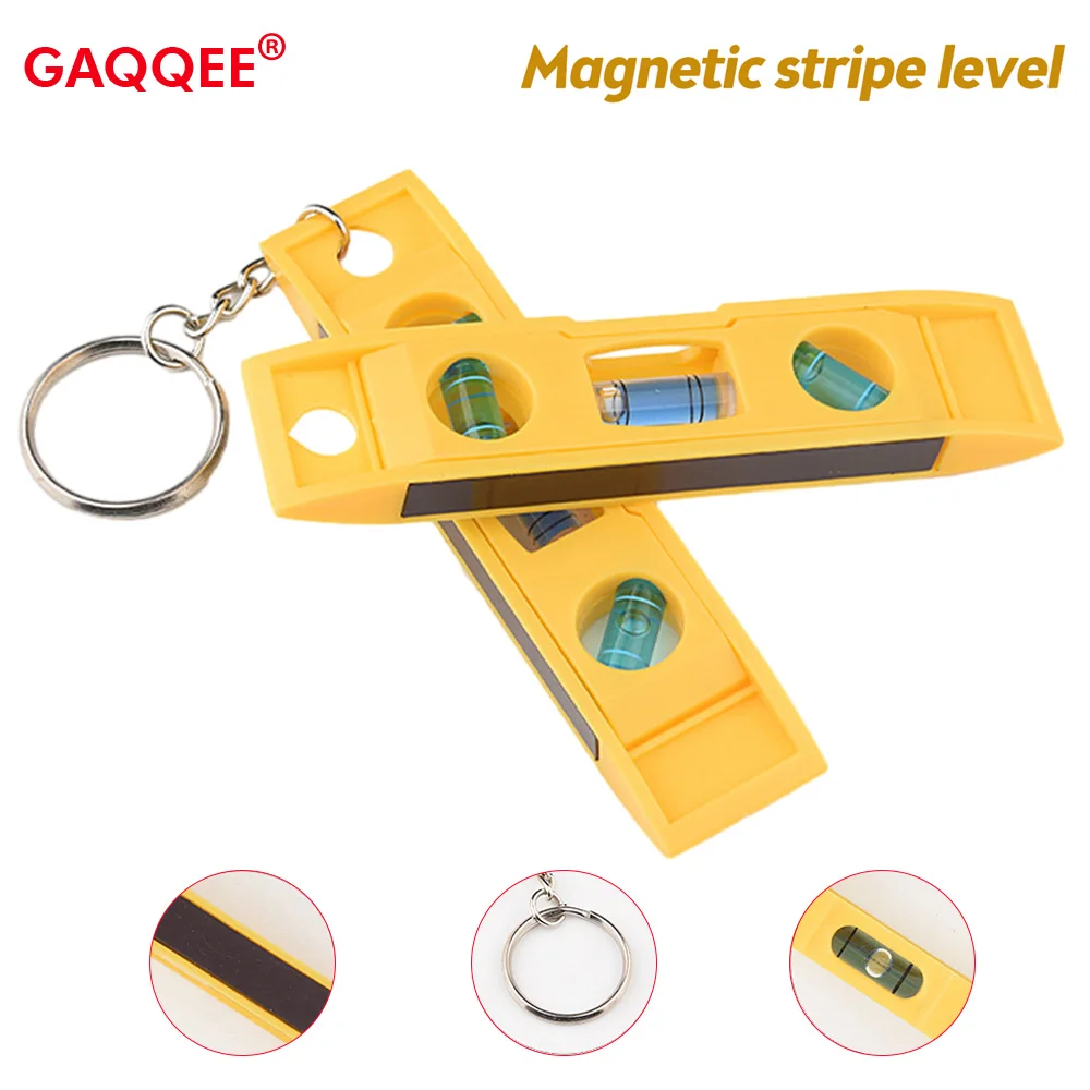 3 Bubble level Key Chain Mini Portable Spirit Level Vertical Horizontal Gradienter Measuring Furniture 45 Degree Measuring Tools