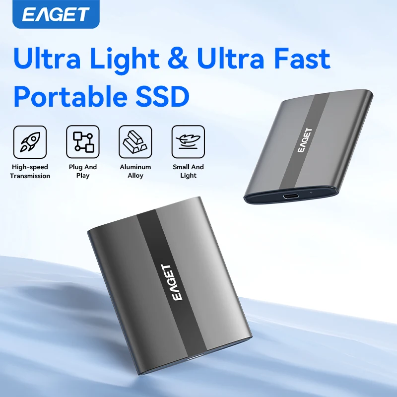 Eaget 500 mo/s disque dur externe SSD Portable 5 Gbps NVME 1 to disque SSD pour ordinateurs portables de bureau PS4 PS5