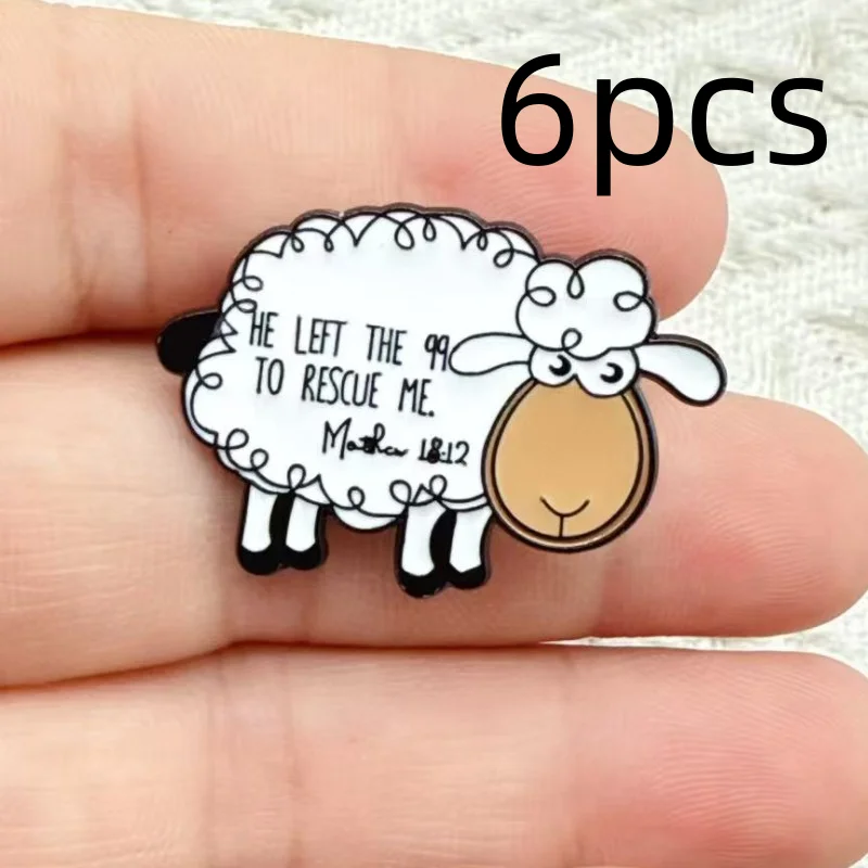 6pc/5pcs Cute Animal Series Brooch Enamel Pins Cartoon Kawaii Capybara Cat Animal Dog Brooches Backpack Lapel Badge Jewelry Gift