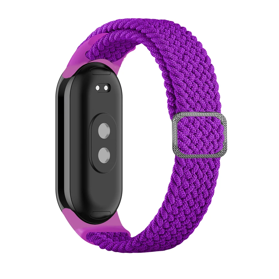 Band voor Xiaomi Mi Band 10 9 8, elastisch nylon gevlochten lus, verstelbare gesp, vervangende Correa-armband voor Miband 7 6 5 4 3