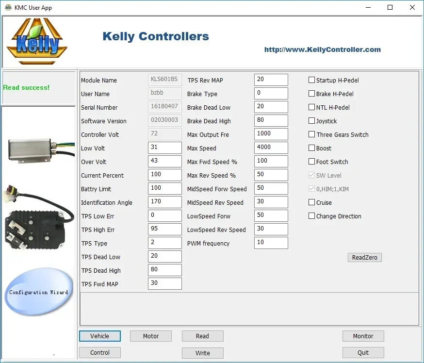 وحدة تحكم المحرك QS KLS7230S مخصصة لعداد السرعة TFT بدون محول BT لمحرك QS 3000 واط