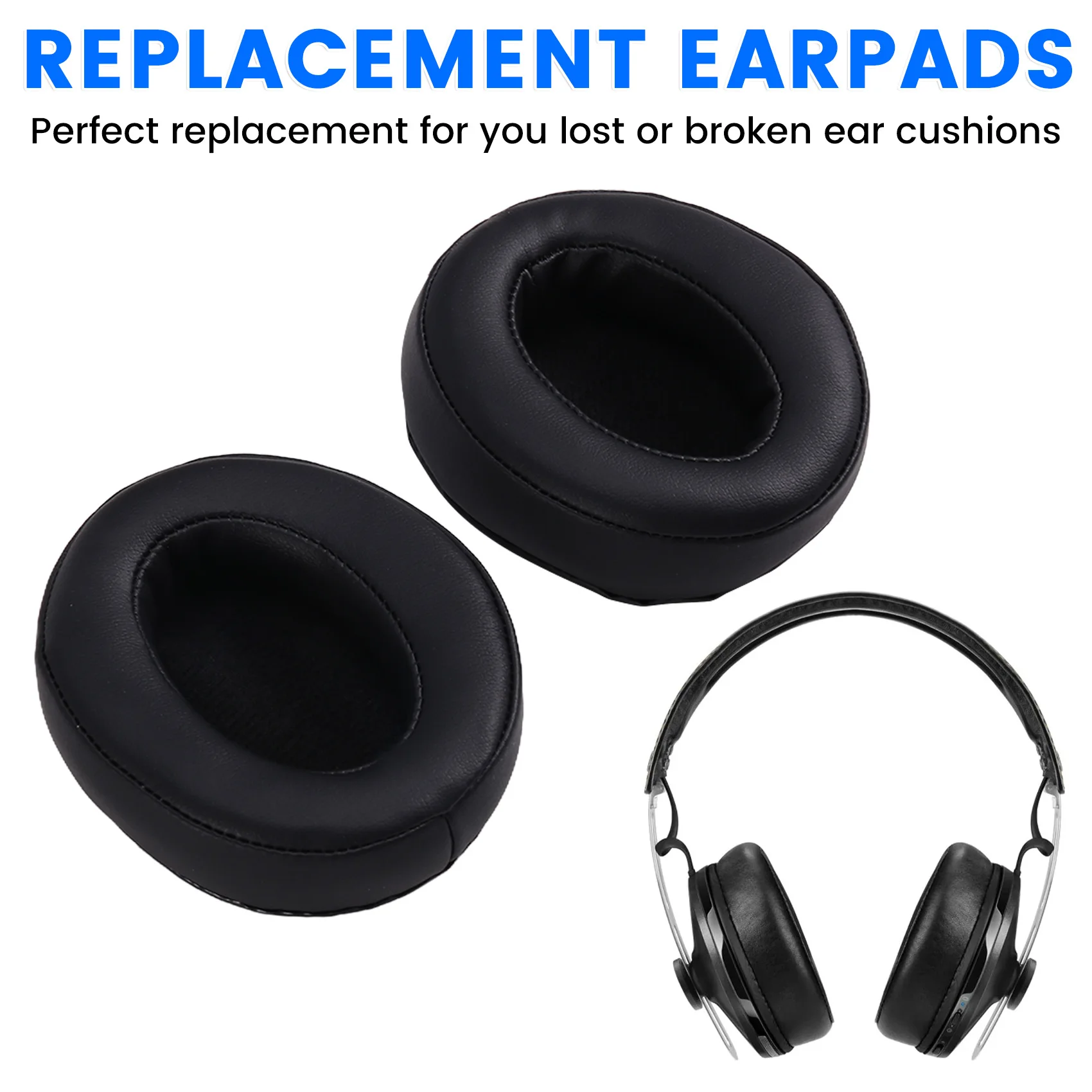 JABS-Replacement Over-Ear Headphone Ear Pads For Sennheise Momentum 1.0/2.0 Headset Accessories Cushion