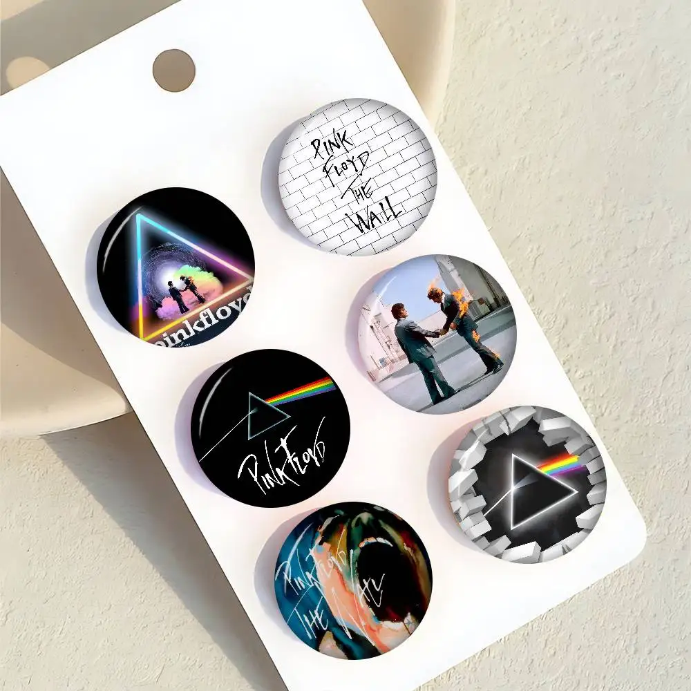 P-Pink F-Floyds Rock Band    New Brooches Soft Button Pin Funny Silly Gnarpy On A Skateboard Meme Badge Gamer Collection Gifts
