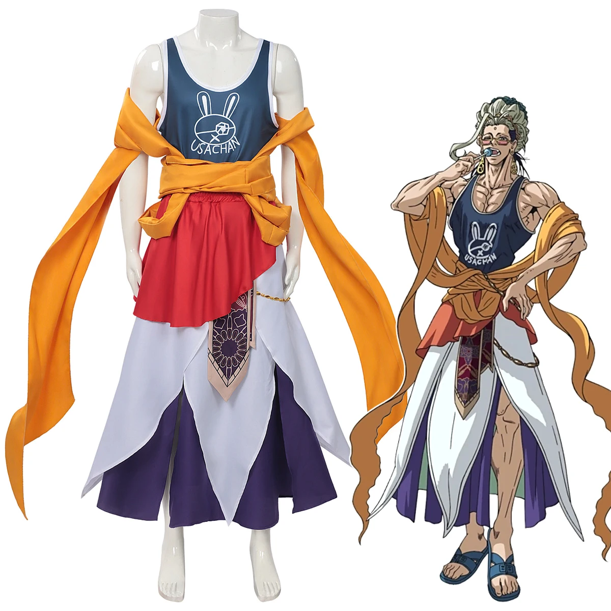 

Костюмы для косплея Будды, аниме-униформа из Record of Ragnarok, наряды для ролевых игр, карнавальные платья для мужчин на Хэллоуин