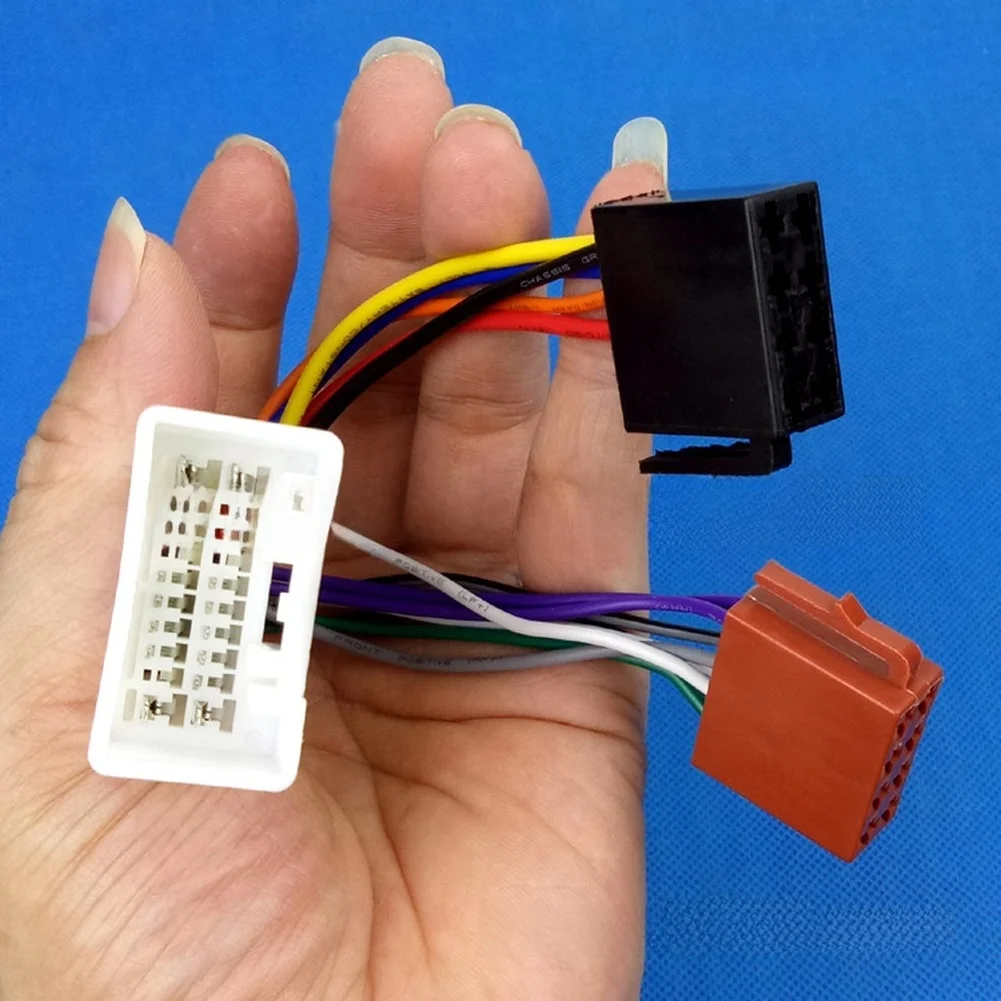 Cable ISO Stereo Connector Back Of Radio Car ISO Radio Harness Quick Installation Wear-resistant Non-deformable