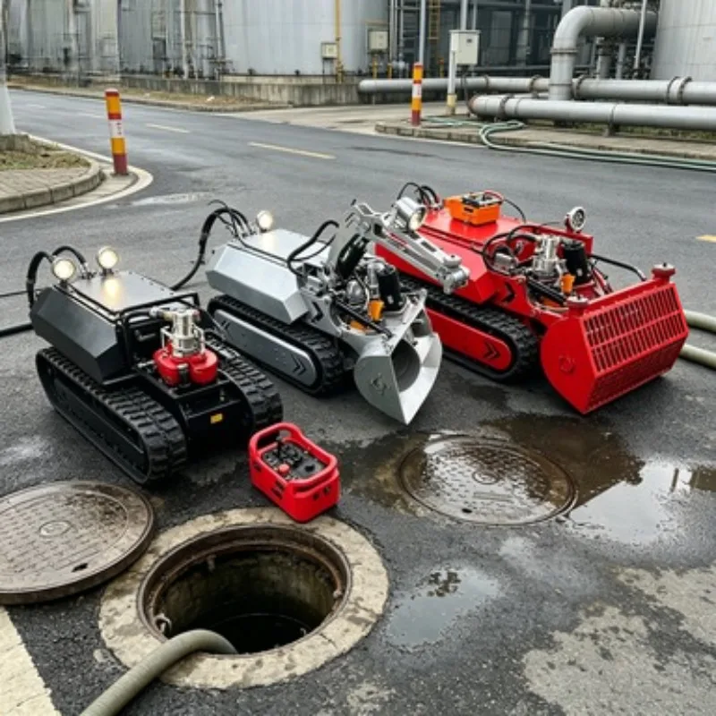 Heavy Duty Desilting Robot Underwater Sludge Removal Machine Remote Controlled Dredging Robot for Port and River Cleaning
