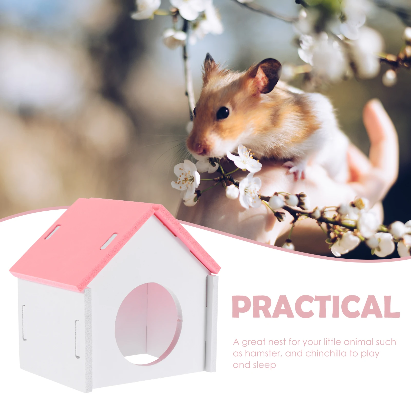 

Small Animal Mini House Premium Pvc Nest For Hamster Chinchilla Mouse Gerbil Hedgehog Durable Safe Sleeping Play Hideout