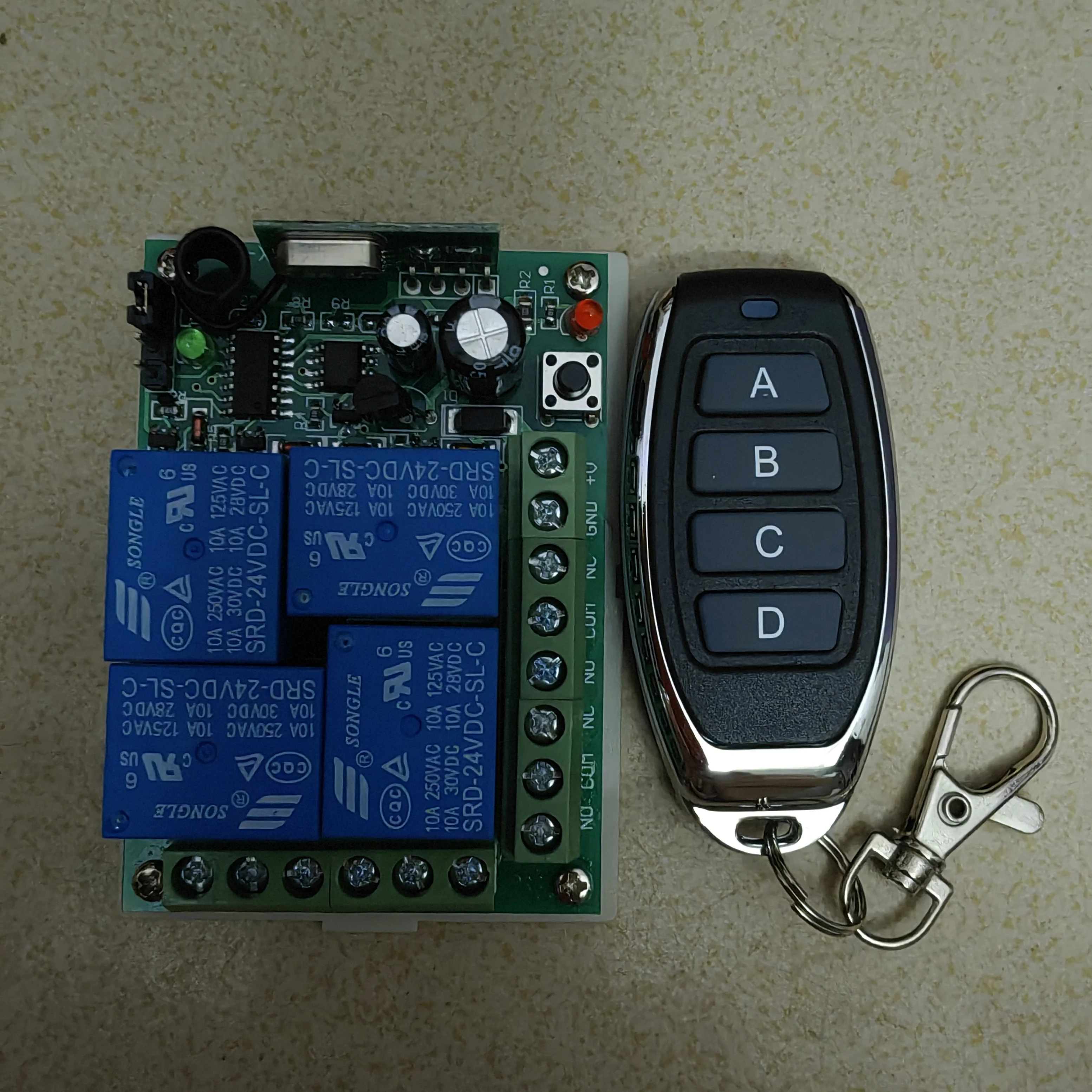 

DC 24V 10A 4-канальный RF беспроводной пульт дистанционного управления системой управления освещением приемник-передатчик универсальный вкл/выкл