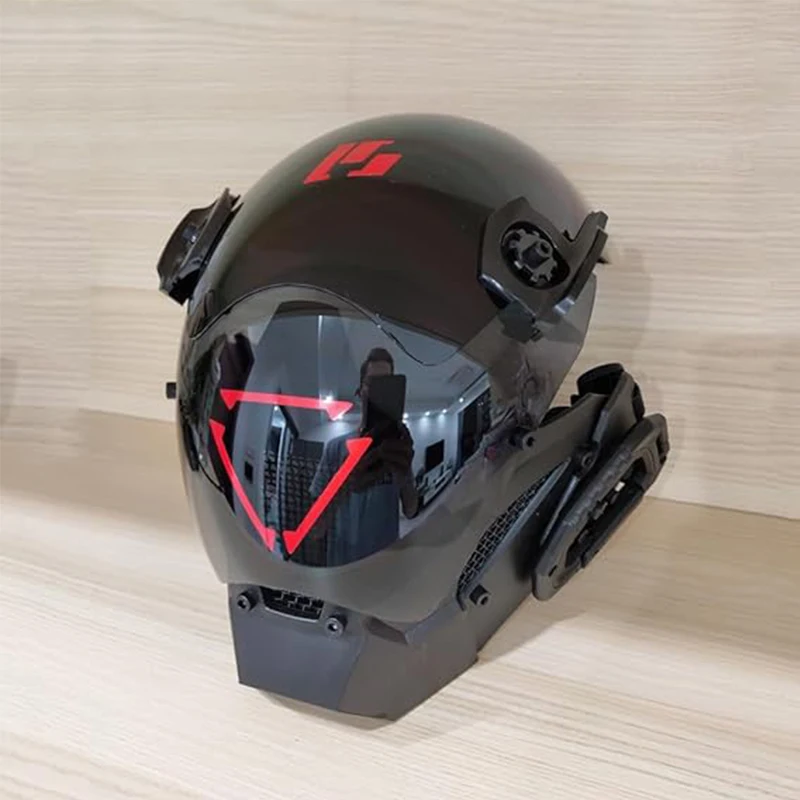 Maska Cyberpunk Cosplay dla kobiet mężczyzn Techwear maska ​​Halloween Cosplay maska ​​Fit festiwal muzyczny akcesoria imprezowe