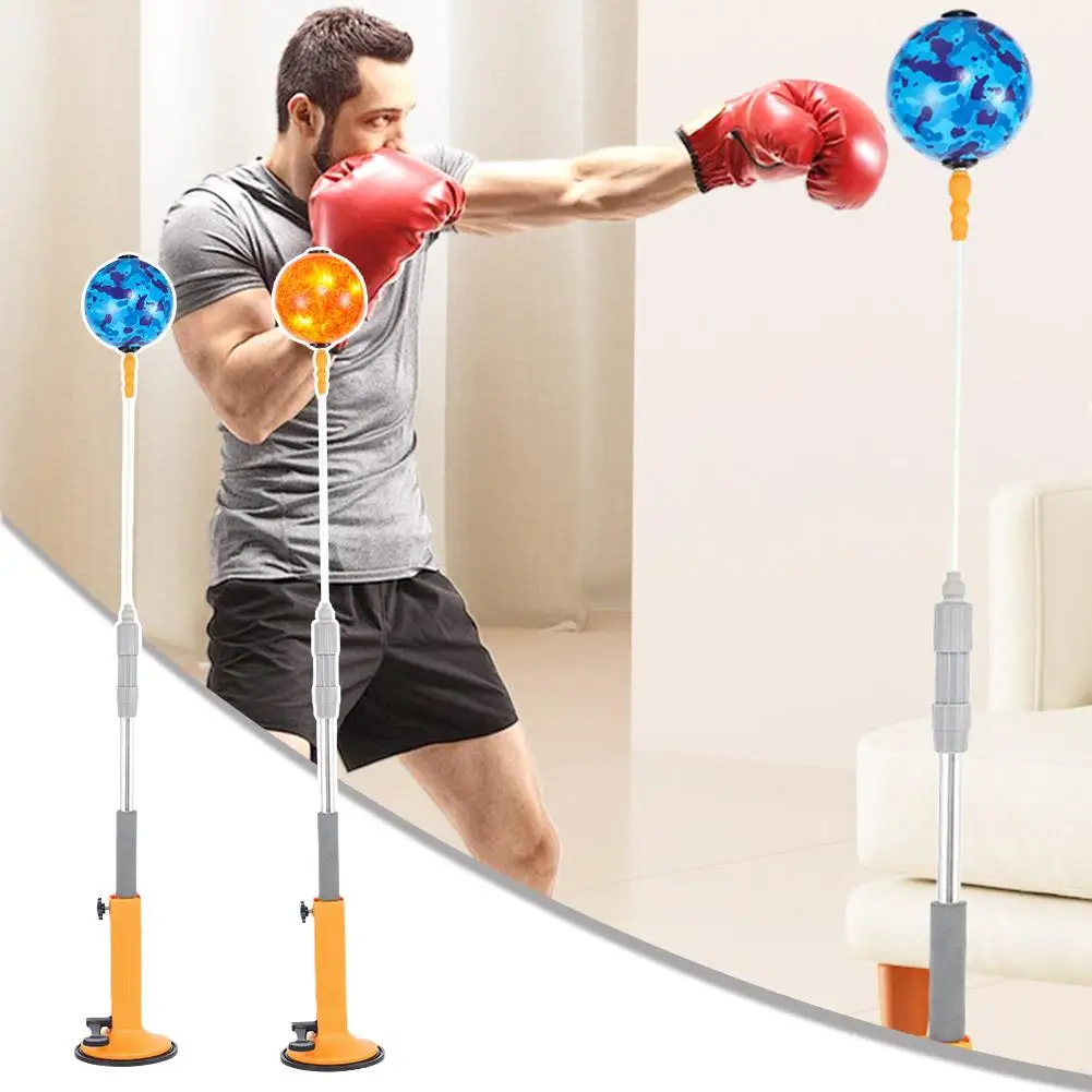 Boxing Speed Trainer Freestanding Trainer Bag Boxing Reaction Target Training Punch Ball For Adults Kids Girls Boys U5M2