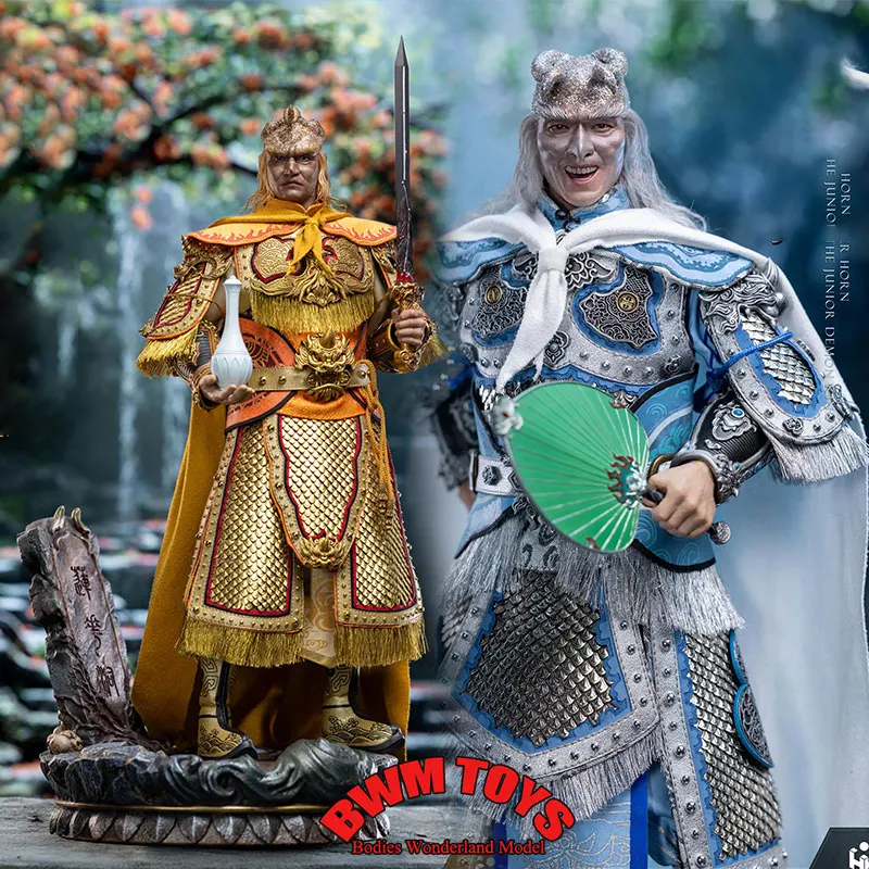

HAOYUTOYS H22043-44 масштаб 1/6, золотой рог, серебряный рог, король-солдат, мифическое путешествие на Запад, серия 12 дюймов, экшн-фигурка куклы