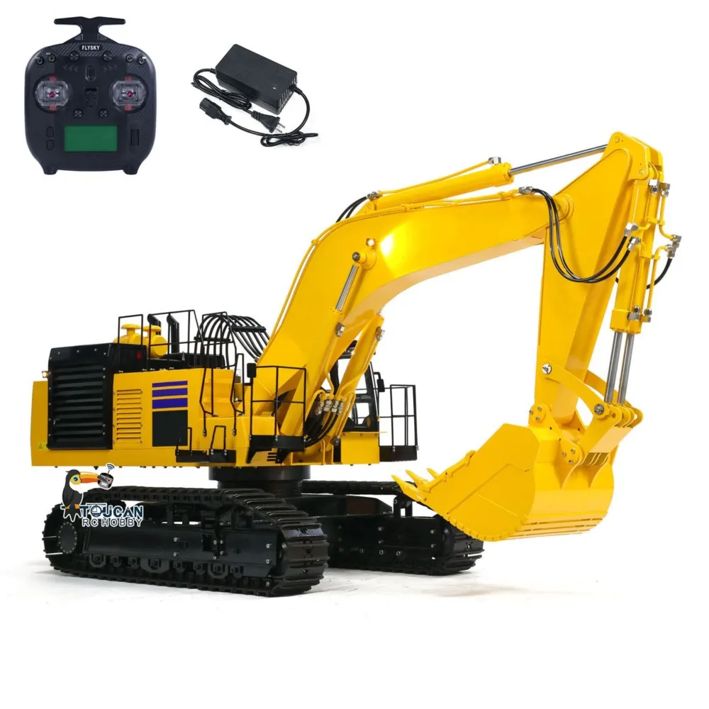 1/8 Scale RC Hydraulic Excavator PC1250 Metal Heavy Duty Construction Digger Truck Car Vehicle Machine Toy Model Hobby for Adult