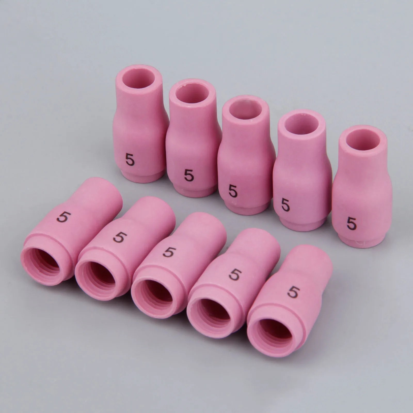 13N09 (#5)  Plasma Cutting Ceramic Cups Alumina Nozzle Cups TIG Welding Large Gas Lens For PTA DB SR WP 9 20 25 Series 10x