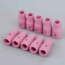 13N09 (#5)  Plasma Cutting Ceramic Cups Alumina Nozzle Cups TIG Welding Large Gas Lens For PTA DB SR WP 9 20 25 Series 10x