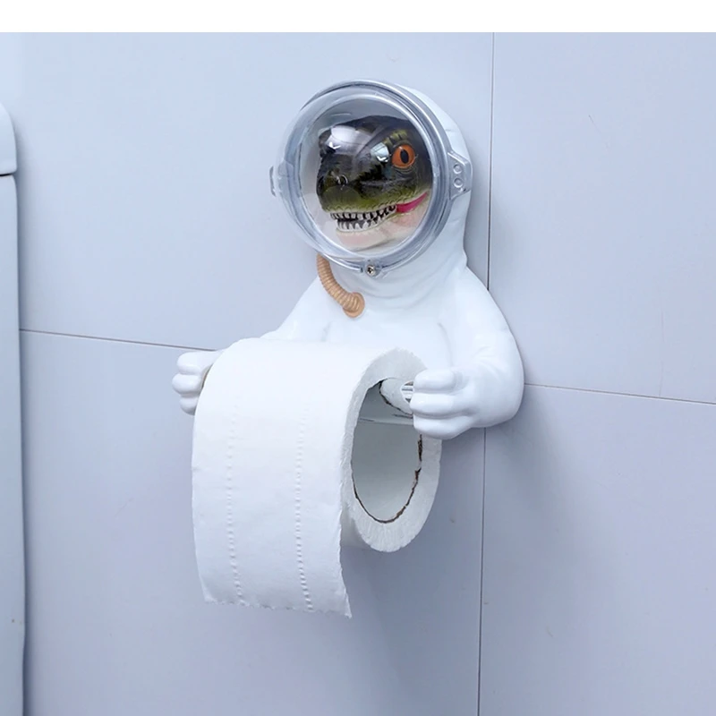 

Vinyl Paper Towel Holders Resin Shape Napkin Toilet Racks Home Bathroom Wall Mounted Tissue