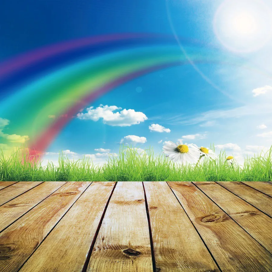 Frühling grün Baum Blätter Holzboden Hintergründe Baby Porträt Fotografie Dekor Fototermin Fotostudio Banner Hintergründe