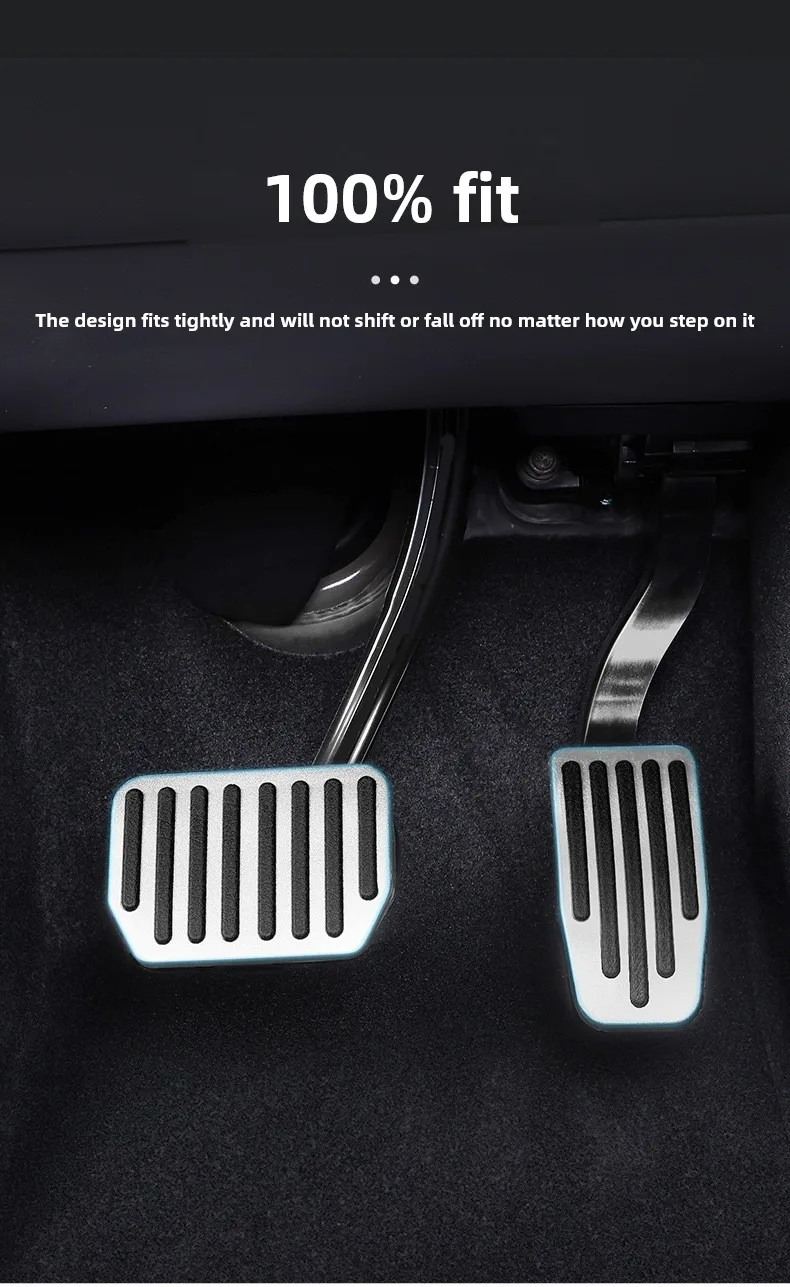 Für Tesla Model Y L 3 Highland Juniper 2025 2026 Fußpedalabdeckung Gaspedal Bremspedalabdeckung YL Aluminiumlegierungsteile – Detail 4