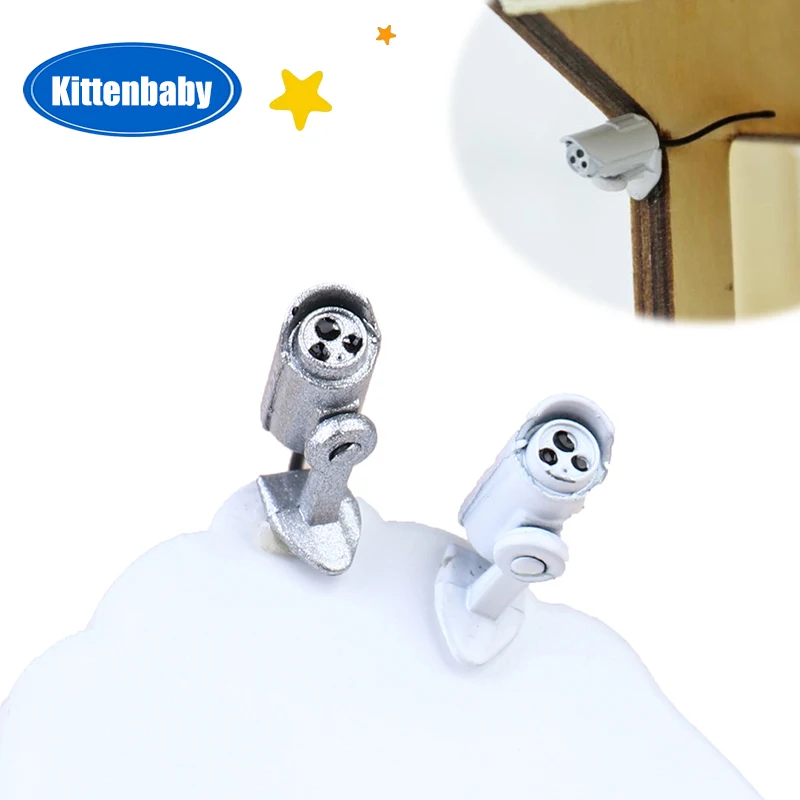 1 قطعة 1:12 دمية مصغرة كاميرا مراقبة كاميرا بيت الدمية ديكور نموذج