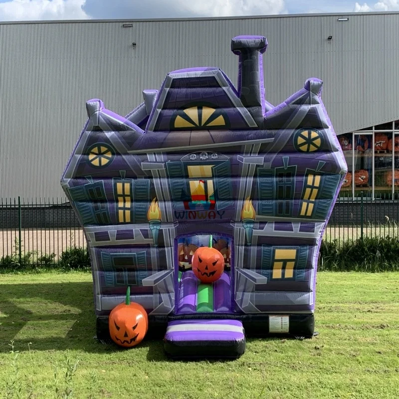 Entertainment Funny Commercial Adults Bouncing House Halloween Theme Inflatable Haunted Inflatable Bounce House