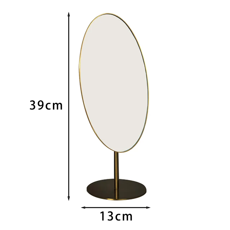 High Definition Luxury Tabletop Jewelry Mirror Stainless Steel Stand Design for Jewelry Store Luxury Beauty Mirror Hot Sale image 3