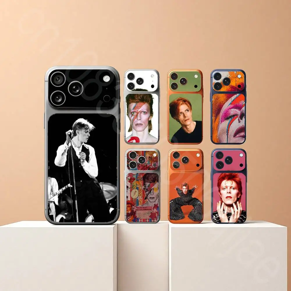 David B-Bowie  For iPhone 17 proMax 17 pro Full Cover Decal Skin Wrap Rear Protective Sticker Film