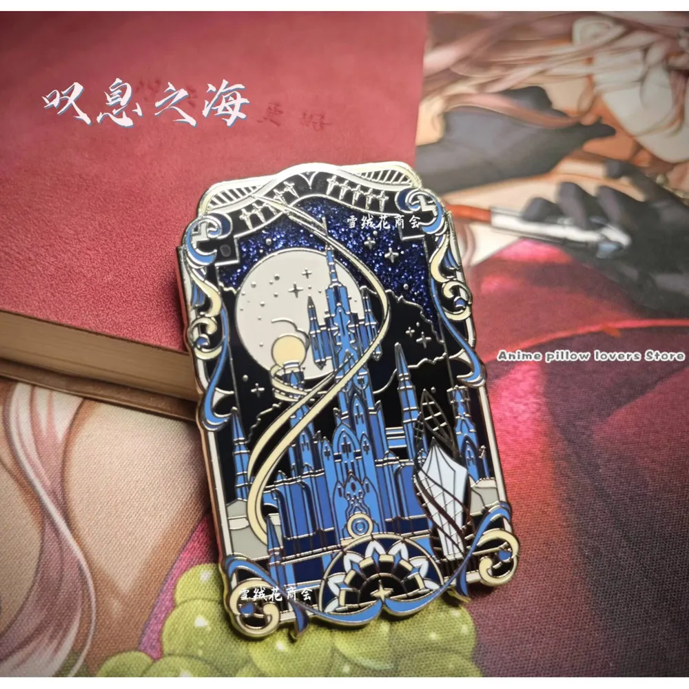 

Game Anime Mare Lamentorum Theme Metal Badge Brooch Pins Clothes Decor Jewelry Cosplay Accessories