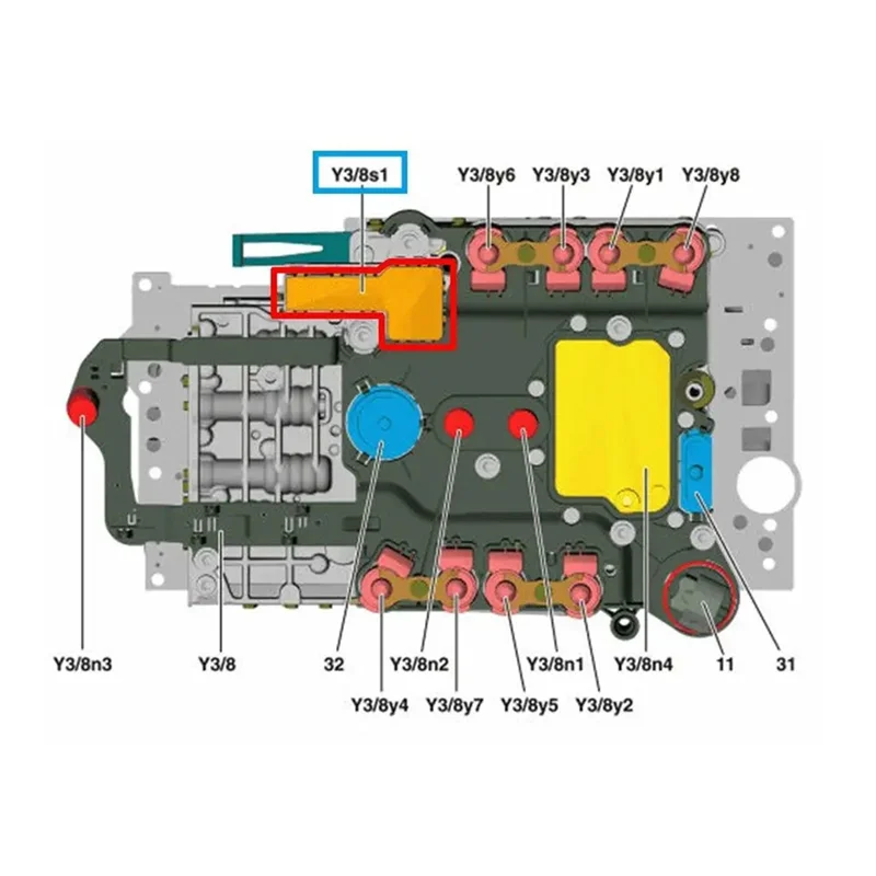 

Transmission Sensor For For Mercedes-Benz A CLC/CLK/CLS/E/G/GLK/ML/R/S SLK Class 2000-2008 722.9 TCU TCM Control Module