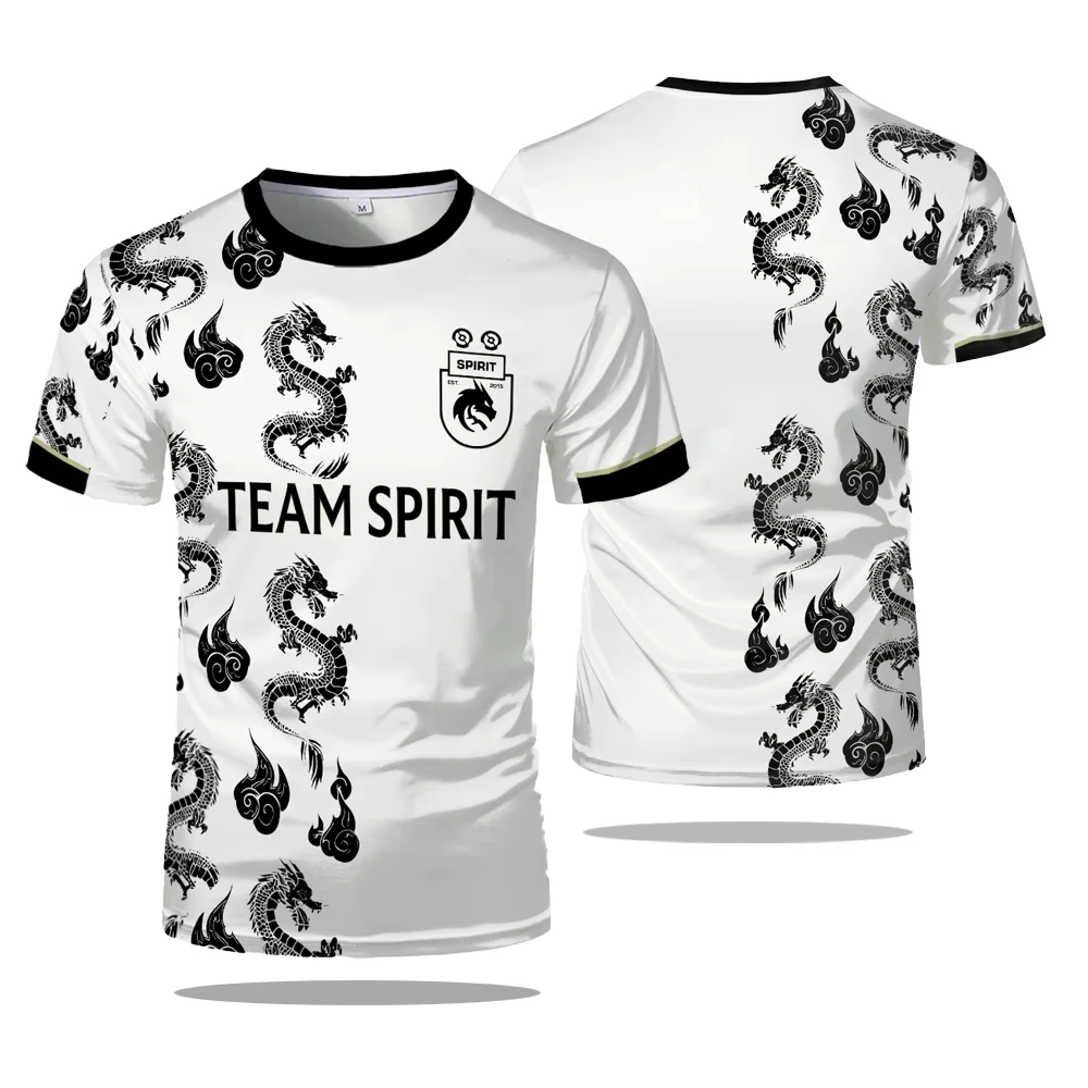 2025 New Team Spirit Jersey T-shirt Dota CS GO ESports Game Uniform Men T Shirt Player Donk Sports Contest Clothing Fans Tees