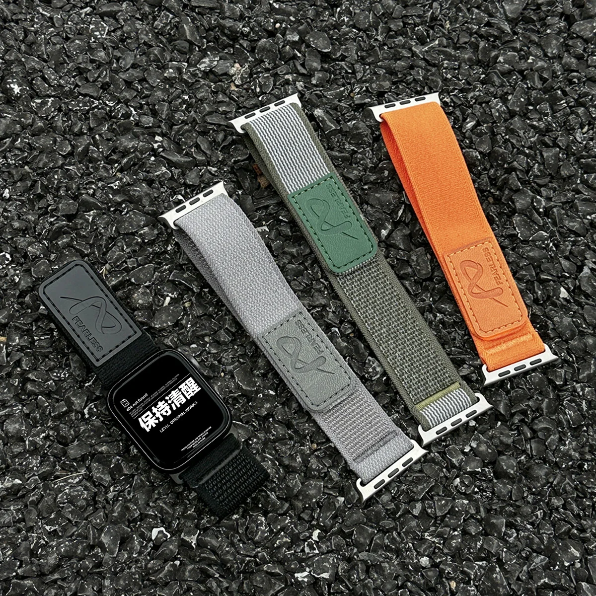 Nylon Leather Strap For Apple Watch S10 46mm 42 45mm 41 Band 38/40/44/49mm Bracelet Trail Loop For iWatch Ultra 9 8 7 6 5 3 4 SE image 2