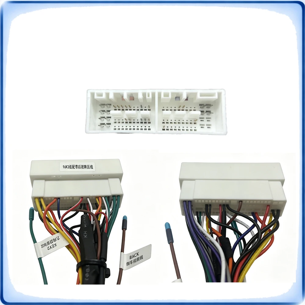 Car Stereo Wiring Harness Adapter Android Head Unit for Hyundai Celesta i10 i20, KIA KX3 K2 Cerato, Harness Only, No Canbus Box - view 4
