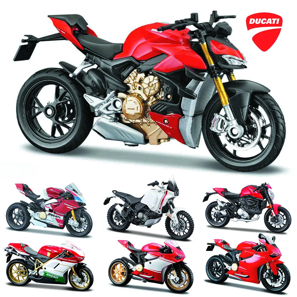 Maisto Ducati Super Naked V4 S 1:18 Scale Alloy Motorcycle Diecast Model Collectible Grade Gift Toy