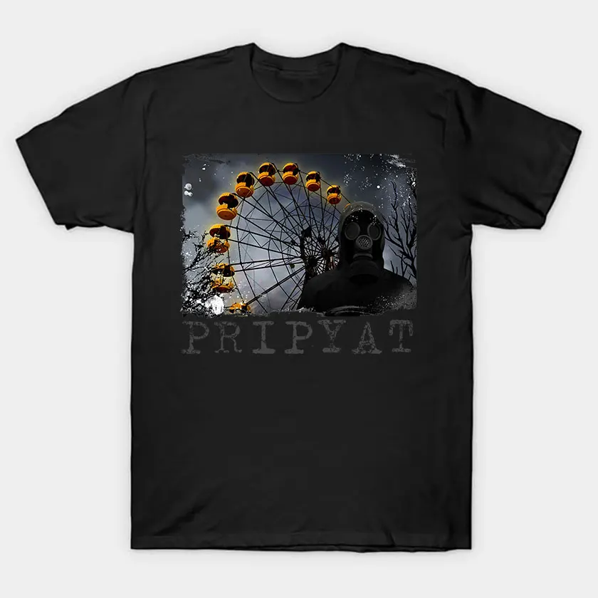 Chernobyl Pripyat Radioactive Symbol video game Stalker russia nuke apocalyptic nuclear survival  graphic t shirts plus size tee