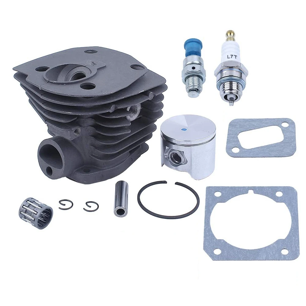 44mm Cylinder Piston Kit for Husqvarna 350 351 Air Fuel Filter Line Decompression Valve Chainsaw Replace Spare Part