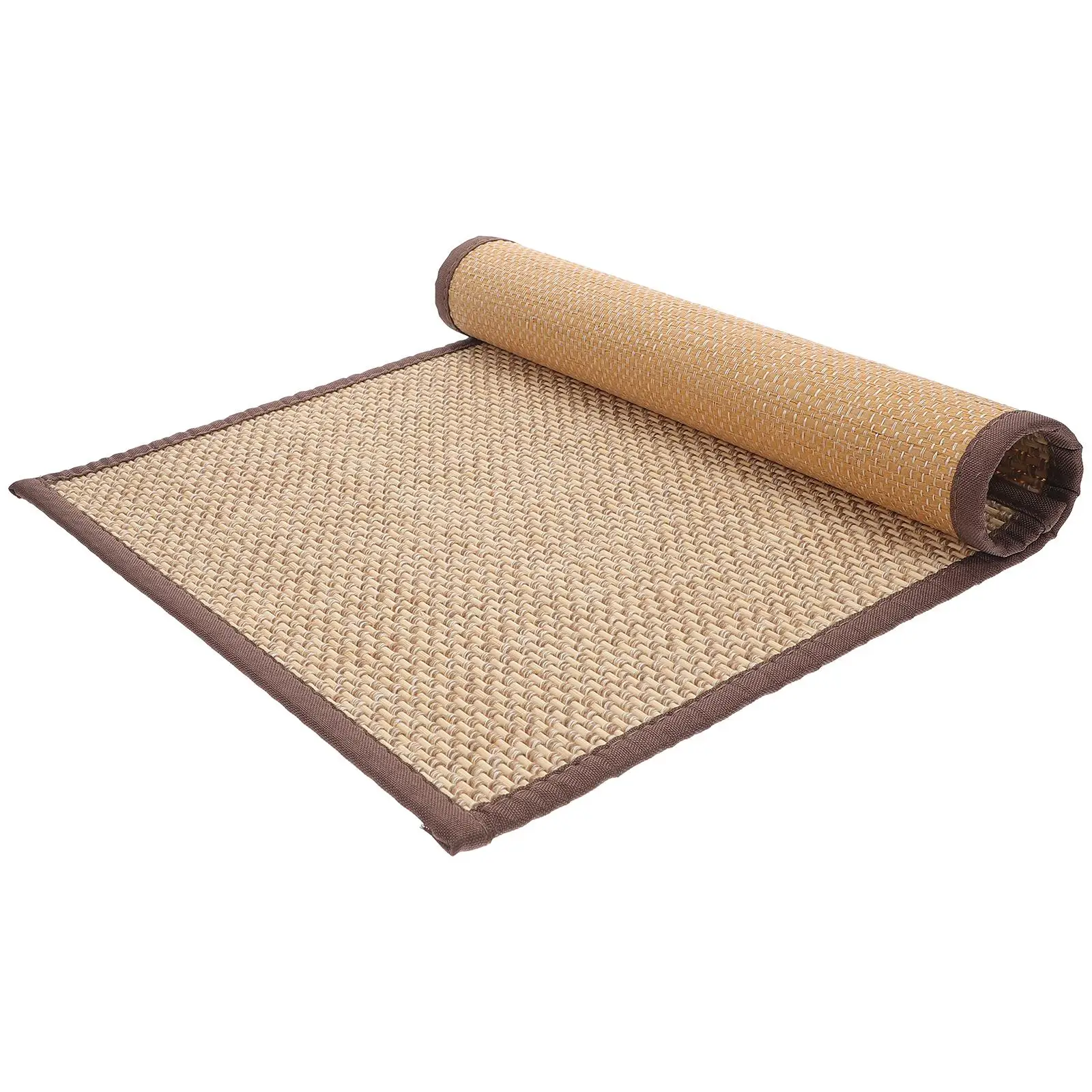 

Bamboo Woven Sponge Linen Material Fashionable Indoor Pillow for Bedroom Kids Yoga Mat Bamboo Cushions For Sitting Gift