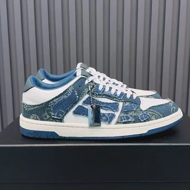 

2026 Spring New Lychee Pattern Leather Flat Bottom Low Top Casual Couple Style Board Shoes Men's Couple Style Trendy