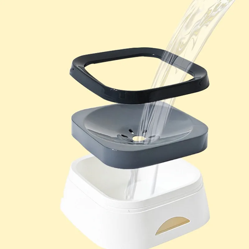 Anti-splash Water Bowl For Dogs 1L Large Capacity Drinker Drinking Bowls Dog Waterer For Puppy Cat Pet Accessories view 6