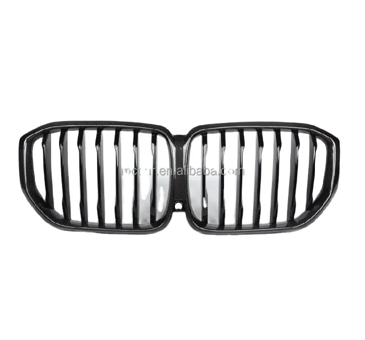 High quality carbon fiber front bumper with single line grille for  BMW  X5 G05 grille