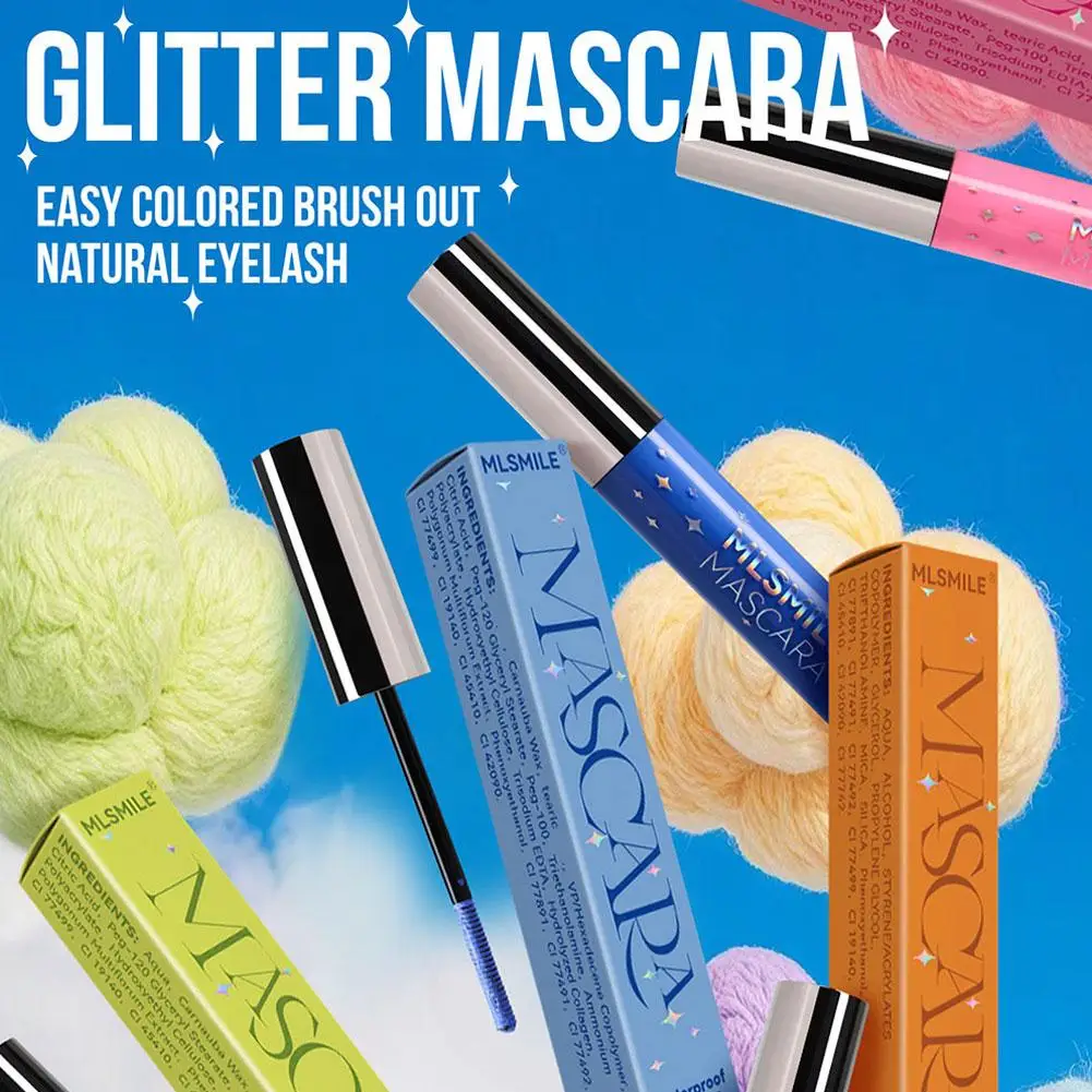 Halloween Party Personalized Decorative Color Mascara 7 Waterproof Colors Mascara Eye Charming Makeup Accessories T9m3