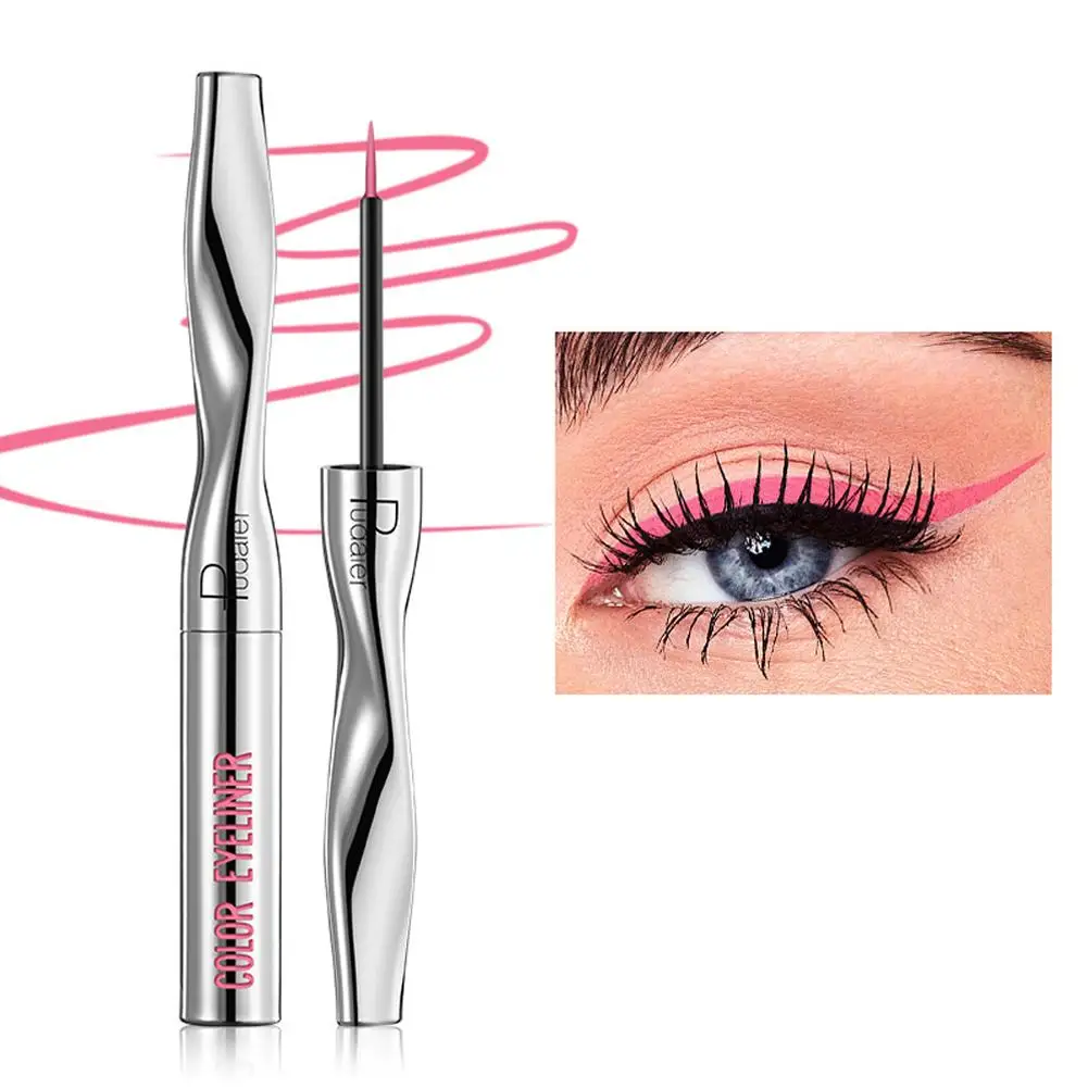 24 Farben bunte flüssige Eyeliner Bleistift wasserdicht blühende langlebige Liner Werkzeuge Kosmetik Auge schnell trocknen blau rosa pe p5k6