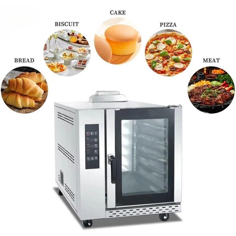 

Commercial gas 5 tray convection oven, bread baking equipment gas oven