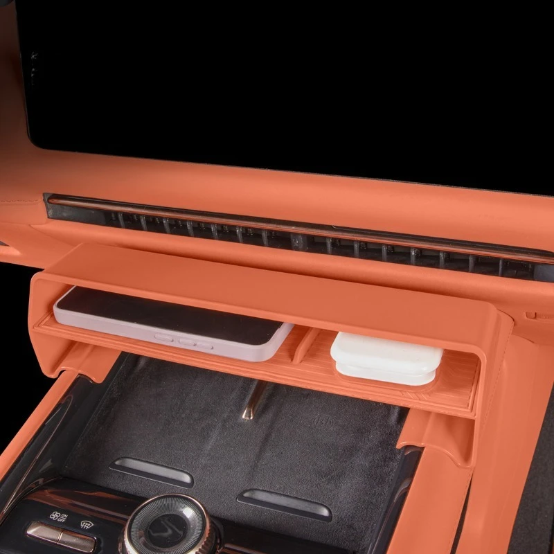 

For Lynk & Co 900 Center Console Under Screen Storage Tray, Interior Organizer Accessories