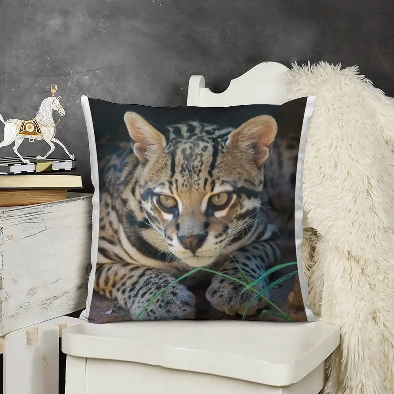 Ocelot Throw Pillow Decorative pillow case Decorative Cushion pillow