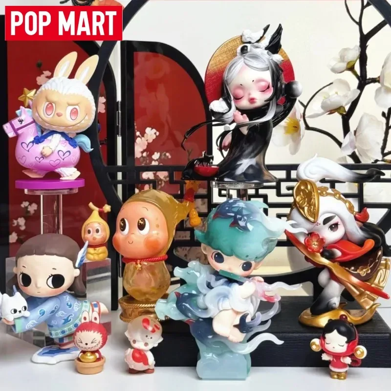 

POPMART The Golden Gallop Series Blind Box kawaii The Year Of The Horse Mystery Box Dynamic Collectible Toys Desk Decor Gifts