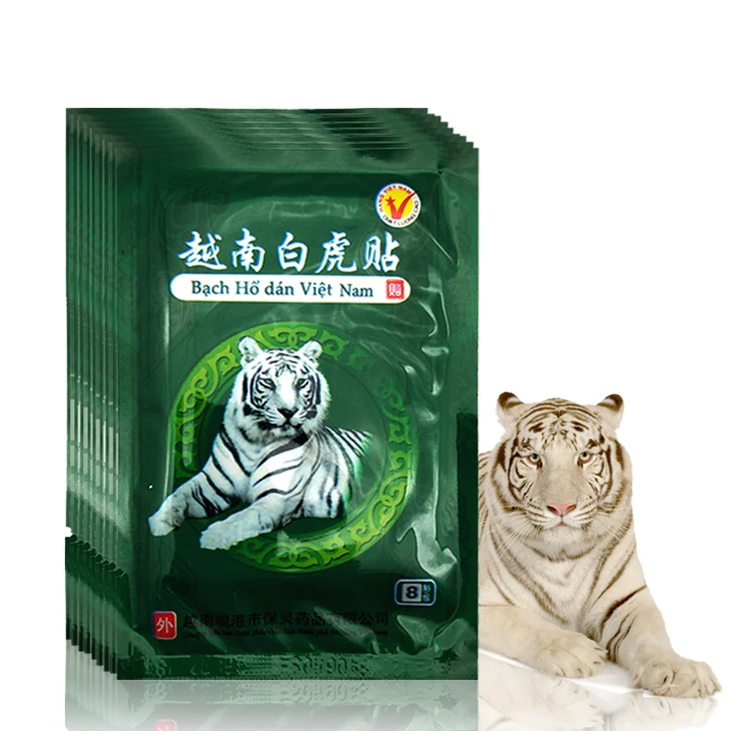 40pcs White Tiger Balm Vietnam Pain Plaster Pain Relief Dehydration Pain Rheumatism Muscle Arthritis Neck Meridians Patch